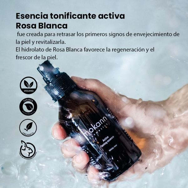 Esencia facial Mokann menta y aloe para piel calmada100ml