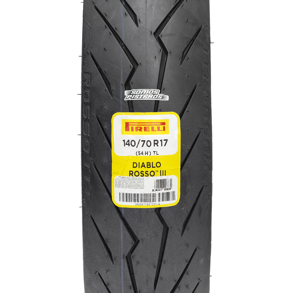 Llanta Diablo Rosso III 140/70 R17 R3 Ninja 400 Dominar Ktm