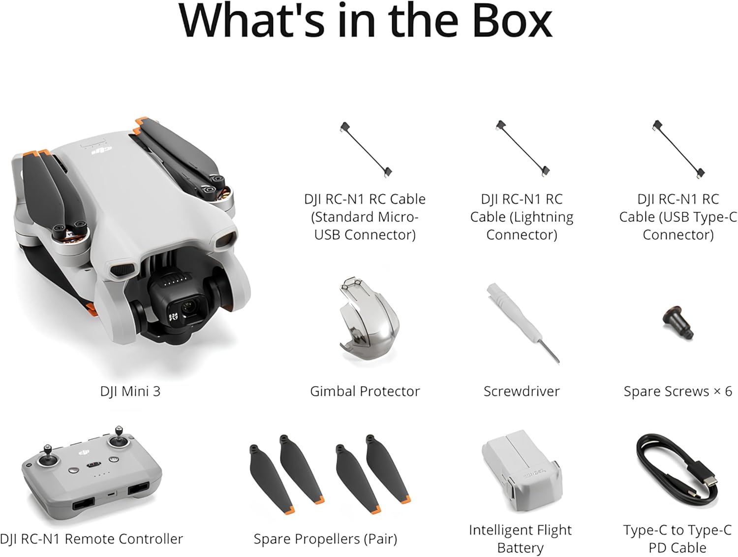 DJI Mini 3, Dron Mini con cámara Ligero y Plegable con vídeo 4K HDR, 38 min de Tiempo de Vuelo, Grabación Vertical y Funciones Inteligentes