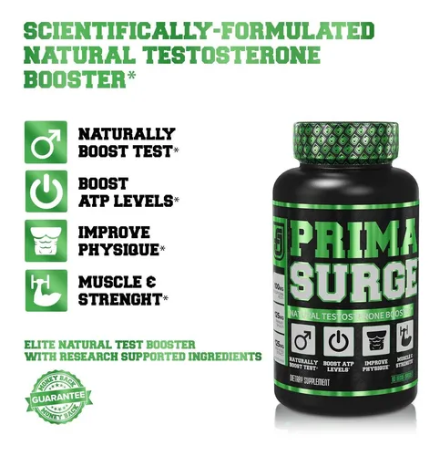 PRIMASURGE TESTOSTERONE BOOSTER w/PrimaVie® 60 cap - POTENCIADOR DE TESTOSTERONA PRIMASURGE CON PrimaVie®