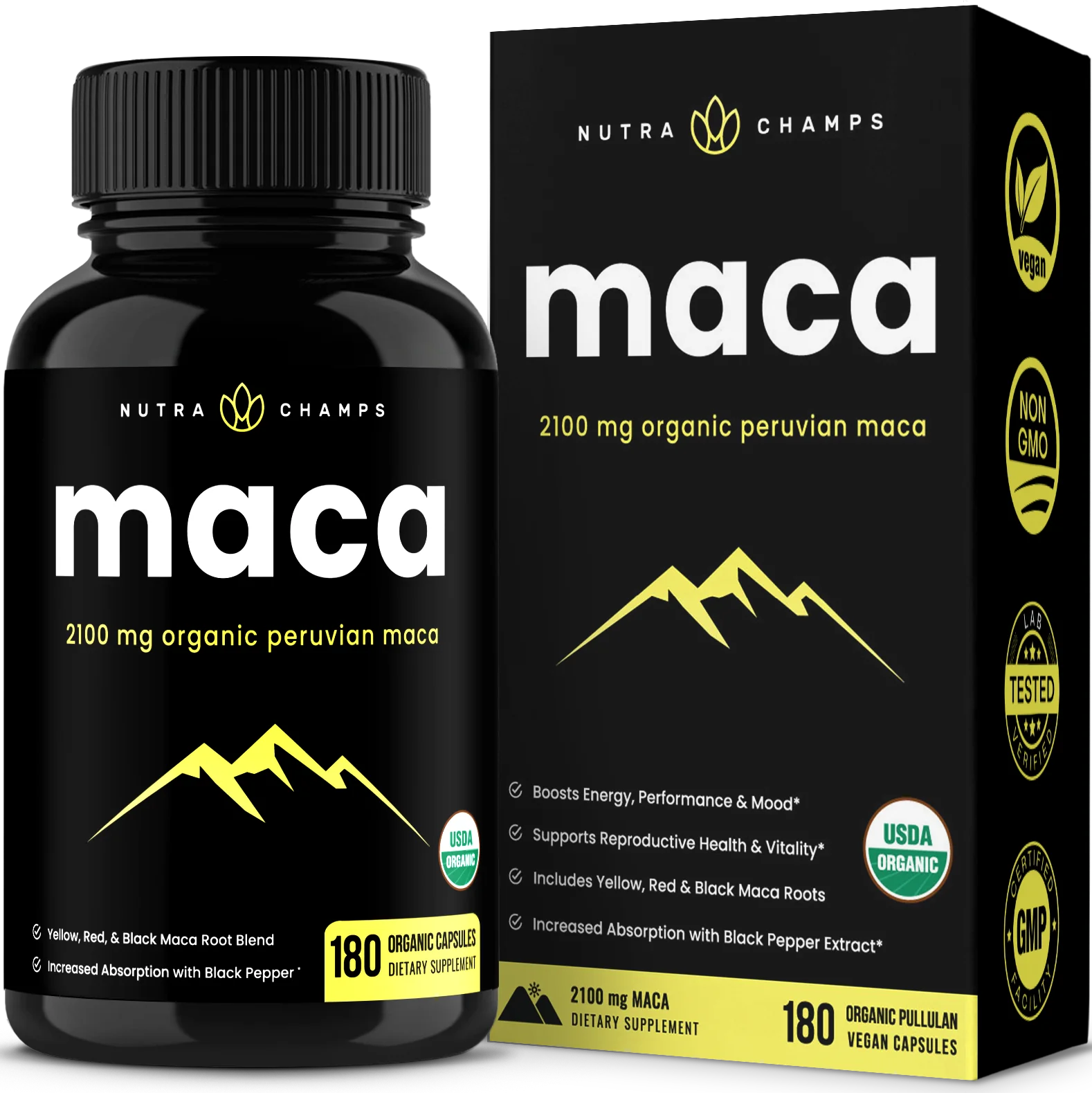 Maca Capsules 180 cap - Cápsulas de maca 
