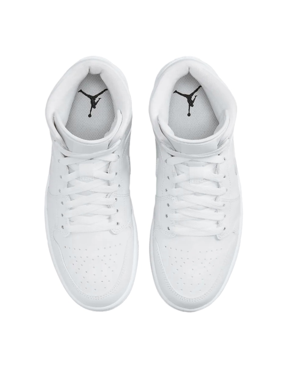TENIS AIR JORDAN 1 MID COLOR BLANCO