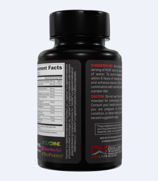 HEAT Fat Burner 60 cap - Quemador de grasa HEAT