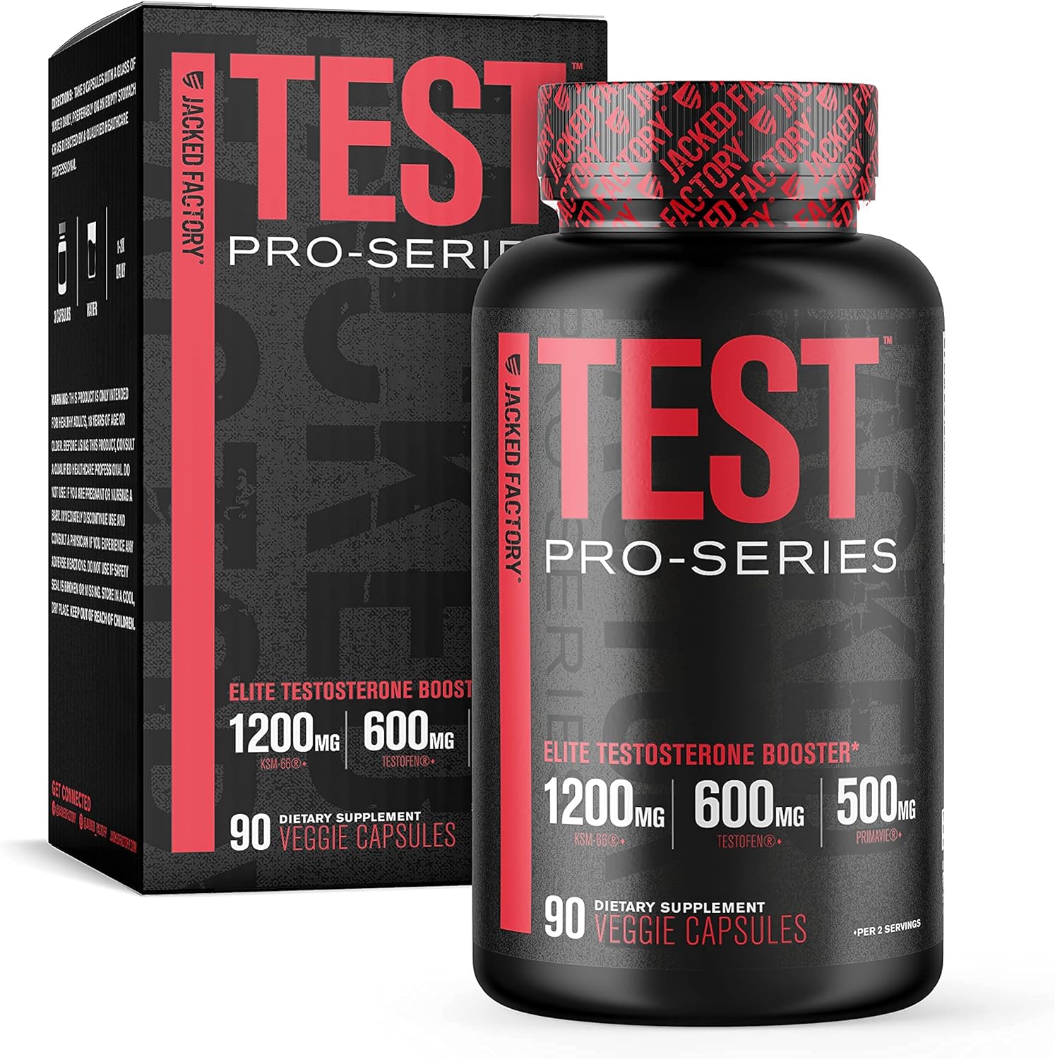 Jacked Factory Testosterone Booster 90 cap - Potenciador de testosterona Jacked Factory  