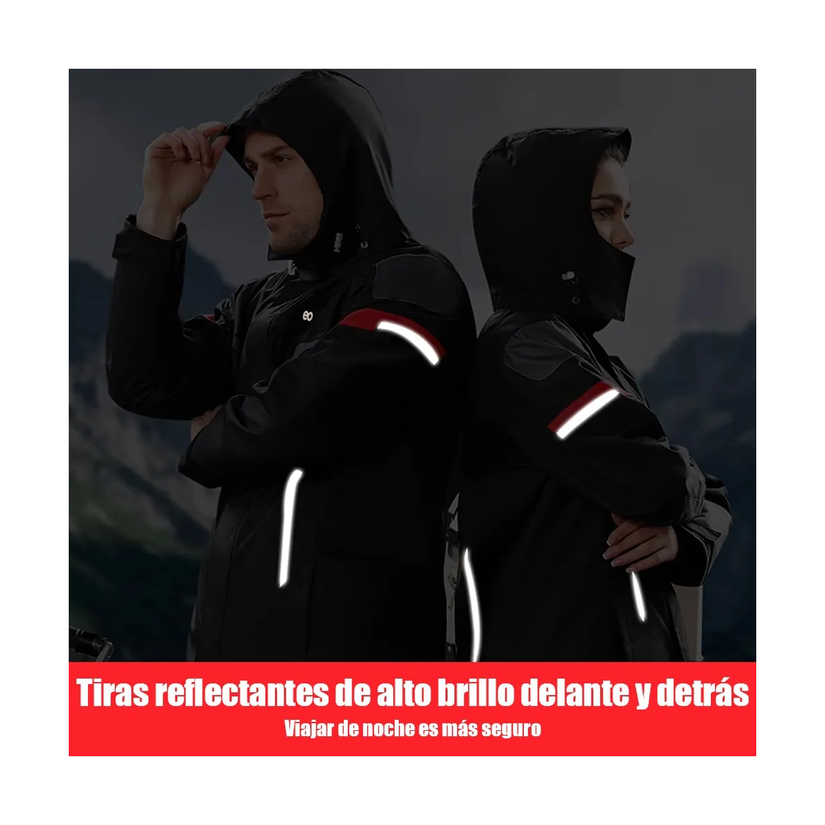 Impermeable Chubasquero Para Motos De Alta Gama Talla XXXL