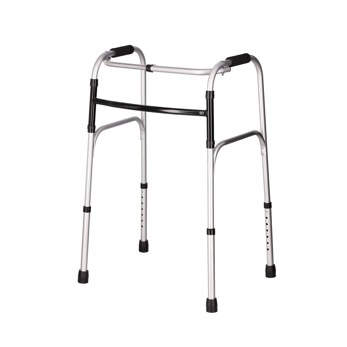 Andadera Fija Para Adulto Ortopédica Andador Plegable De Aluminio Negro