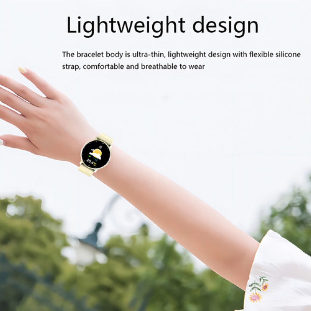 "Smartwatch Free Breath ZL02 caja rosa, malla rosa de silicona Rosa "