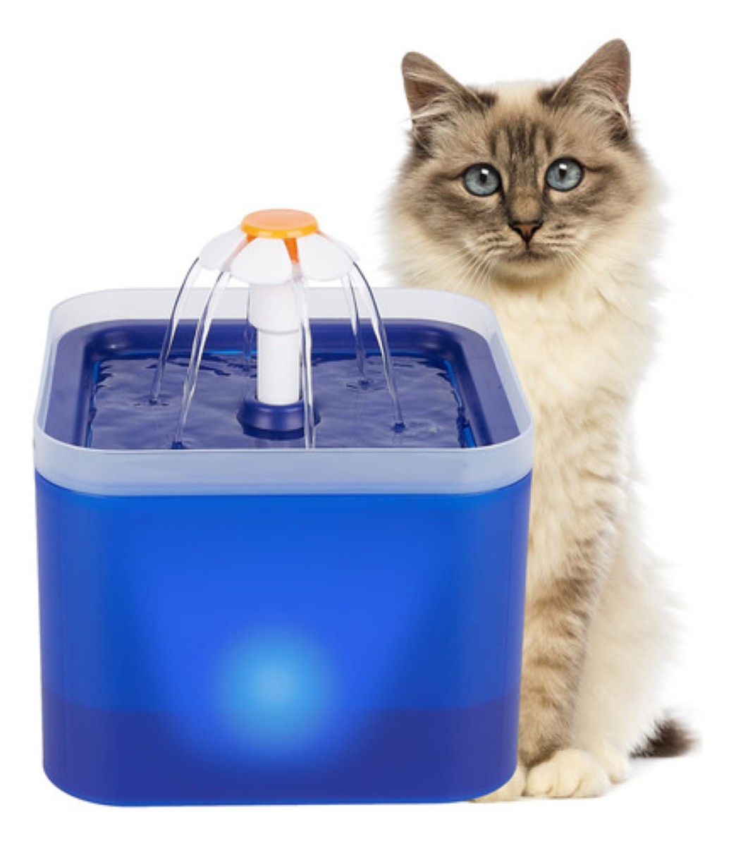 "Fuente Automática Con Filtro Para Perros Y Gatos 67oz/2.0l AZUL