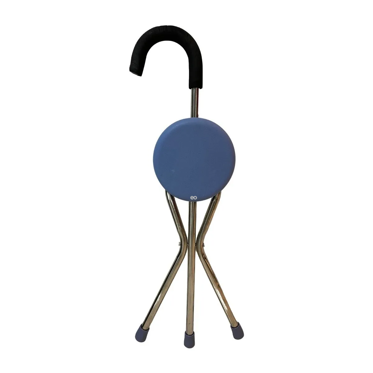 Bastón Con Asiento Plegable De 3 Apoyos