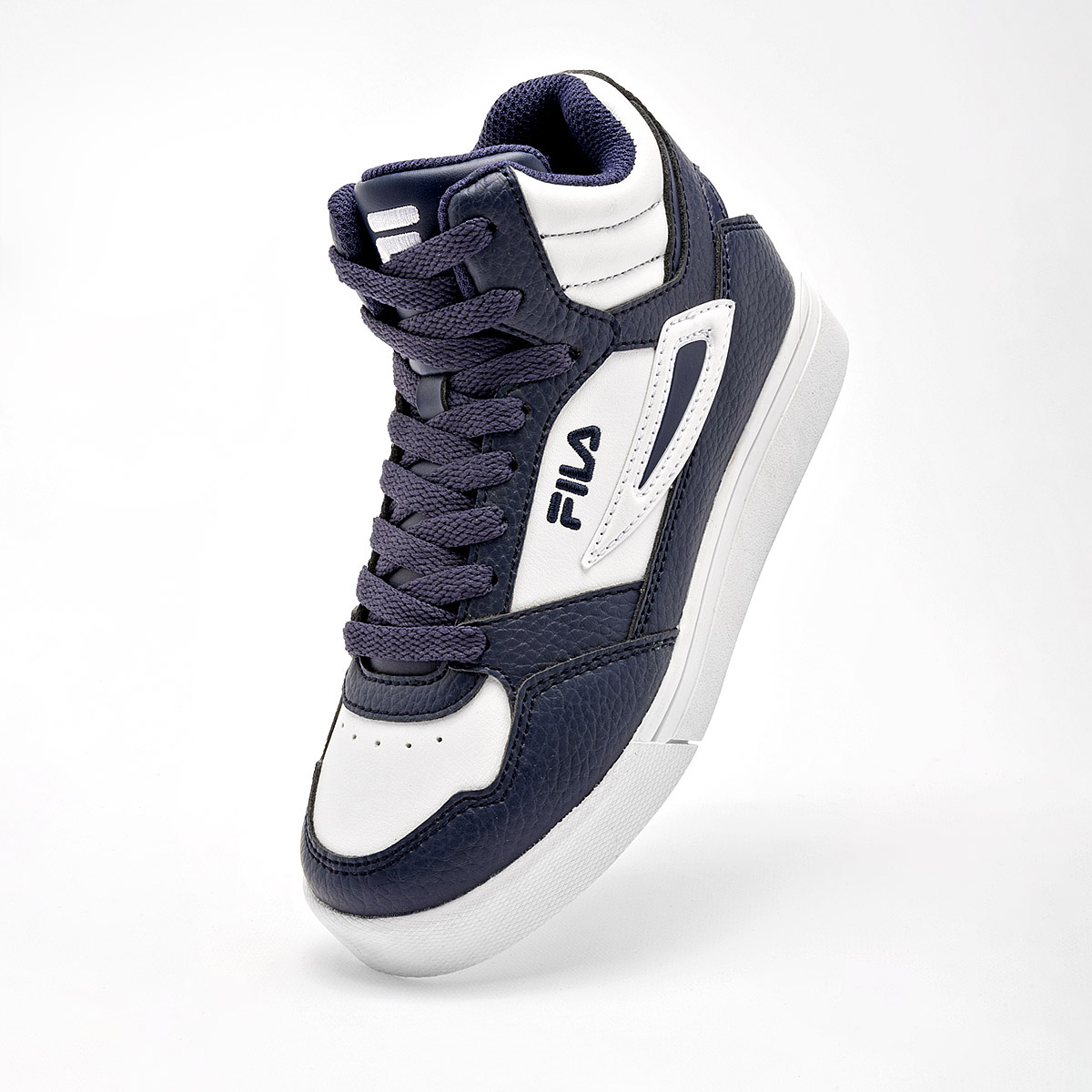 FILA Everge TENIS MUJER CASUAL DE BOTA COLOR BLANCO MARINO