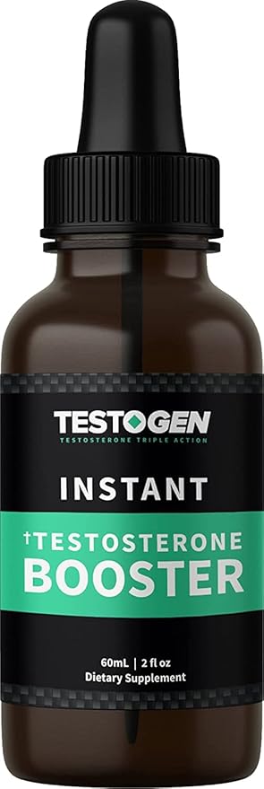 Testogen Instant Testosterone Booster - Gotas de refuerzo de testosterona instantánea 