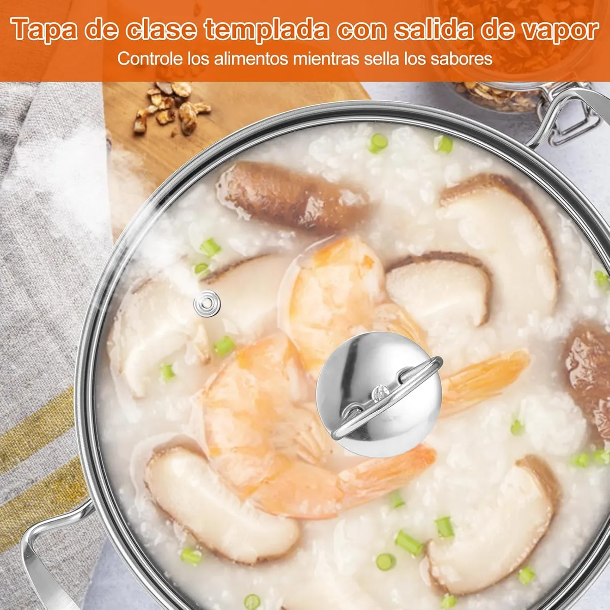 18pcs Completa Bateria De Cocina Antiadherente Inoxidable