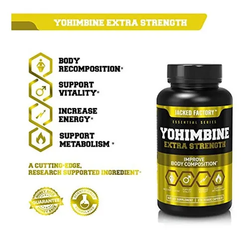 YOHIMBINE - SUPLEMENTO DE EXTRACTO DE CORTEZA DE YOHIMBE PREMIUM PARA LA RECOMPOSICIÓN CORPORAL