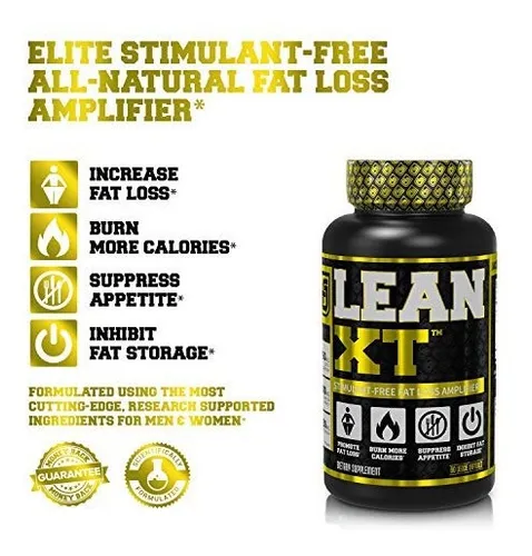 Lean XT Stimulant-Free Fat Loss Amplifier - LEAN-XT Quemador de Grasa No Estimulante 60 Caps Veg