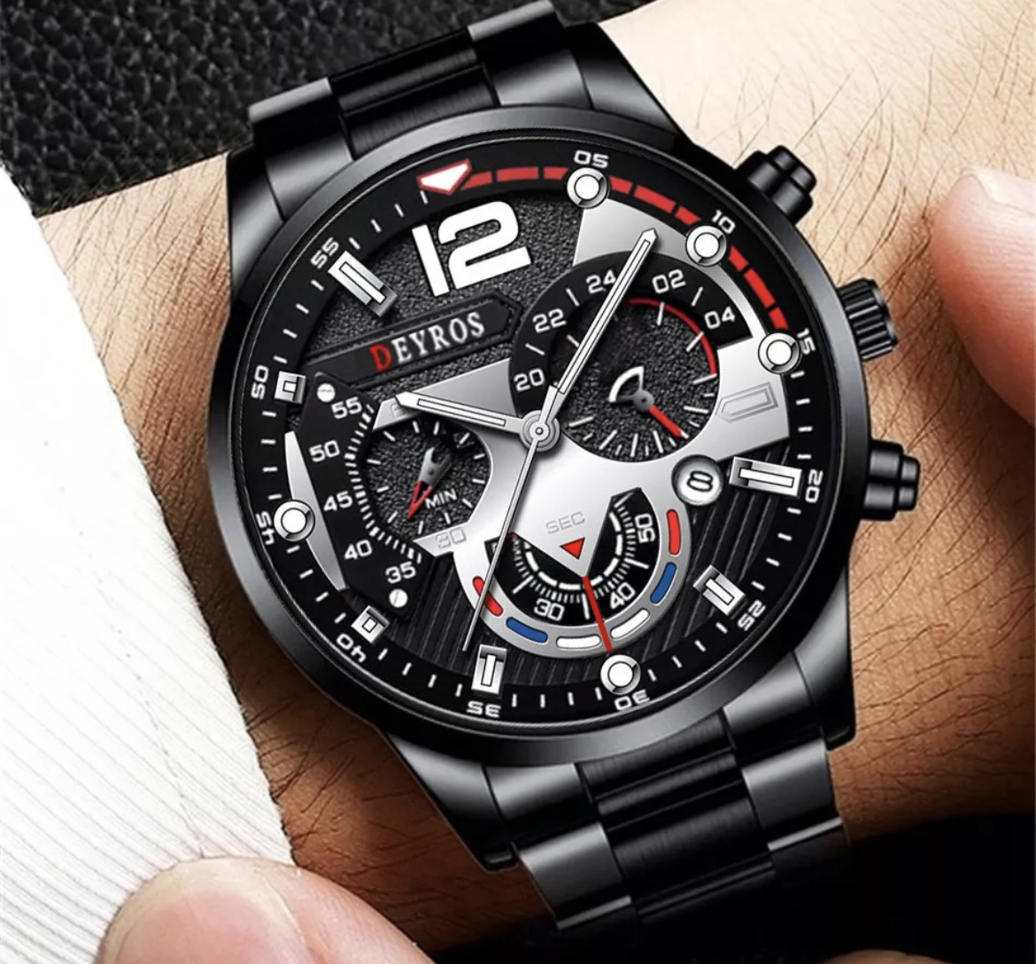Relojes De Cuarzo Casuales Impermeables Para Hombre