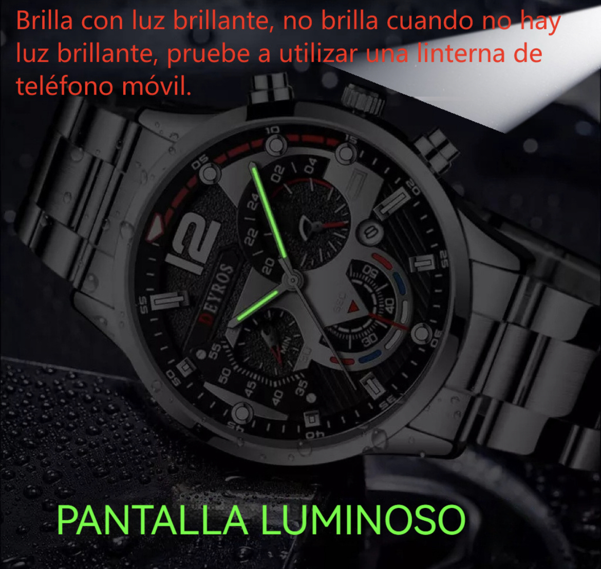 Relojes De Cuarzo Casuales Impermeables Para Hombre