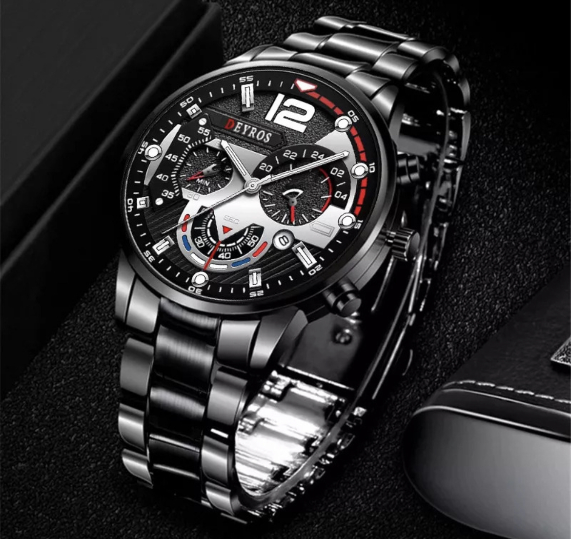Relojes De Cuarzo Casuales Impermeables Para Hombre
