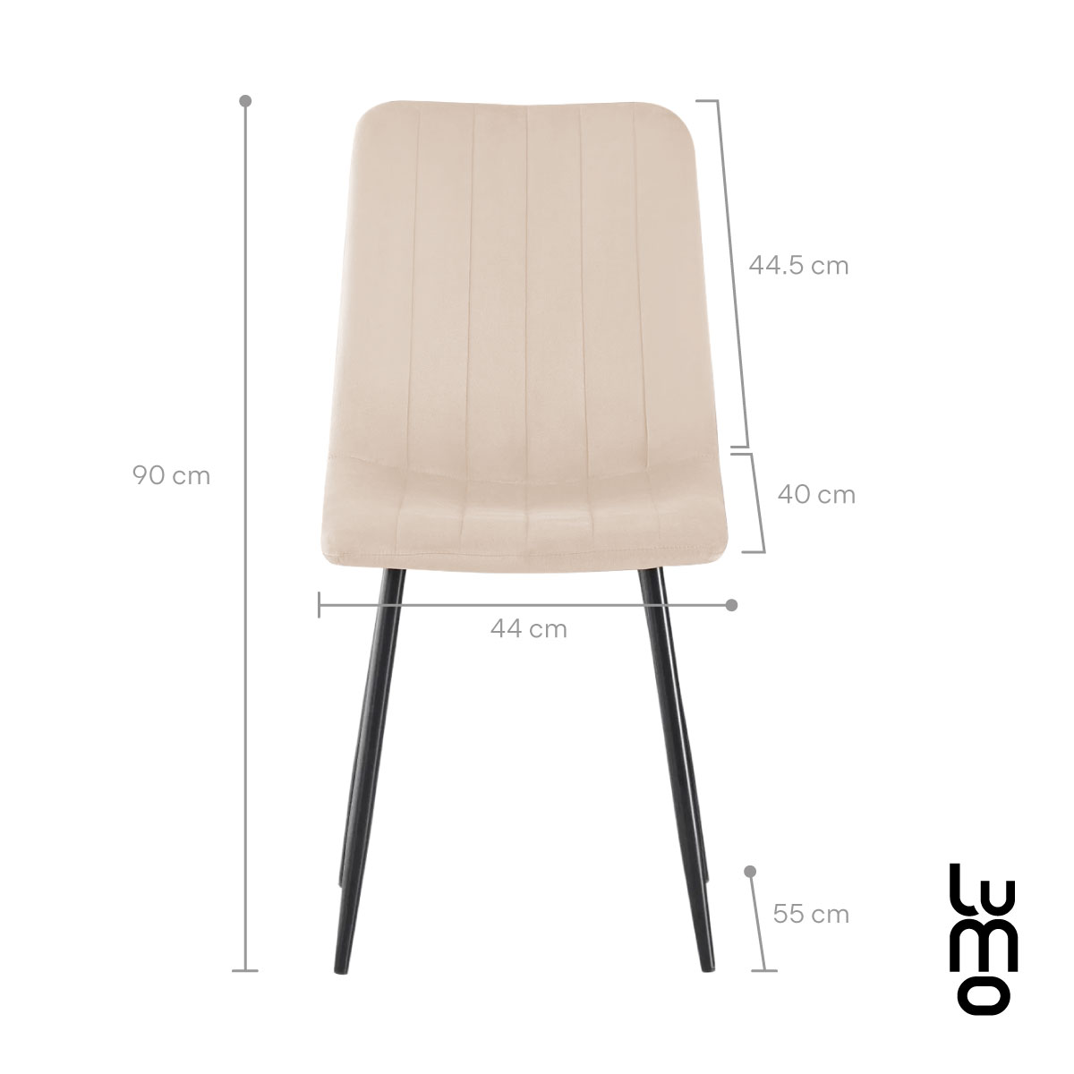 Set 2 Sillas Comedor Velvet Tapizada Terciopelo Sala Eames