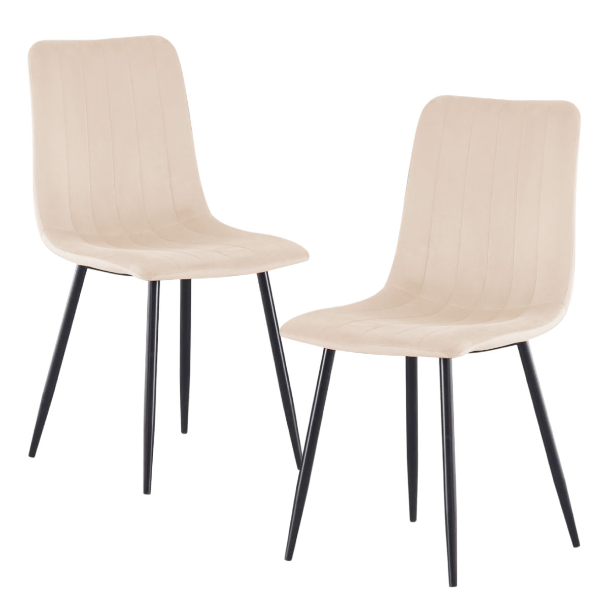 Set 2 Sillas Comedor Velvet Tapizada Terciopelo Sala Eames