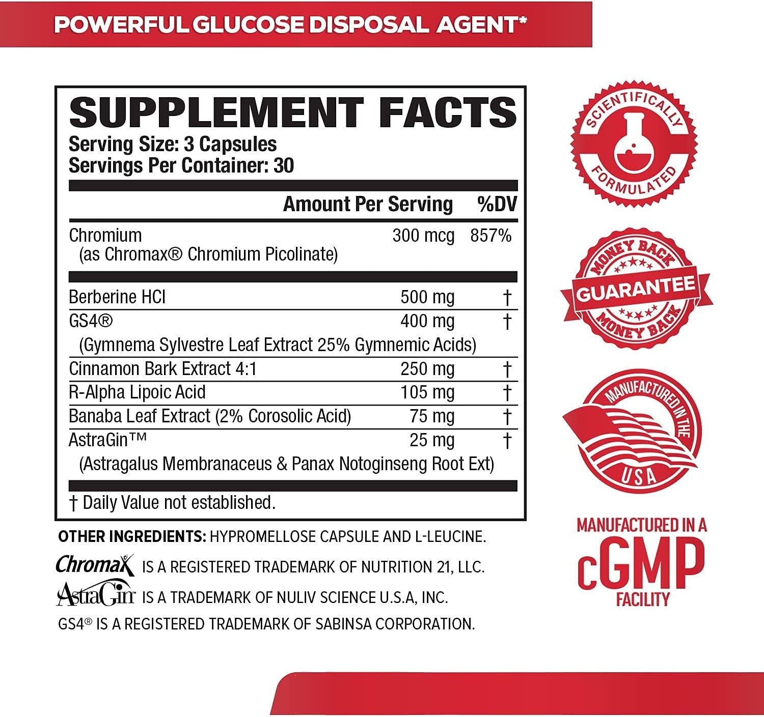 GDA XT Glucose Disposal Agent 90 cap - GDA XT Agente de Eliminación de Glucosa