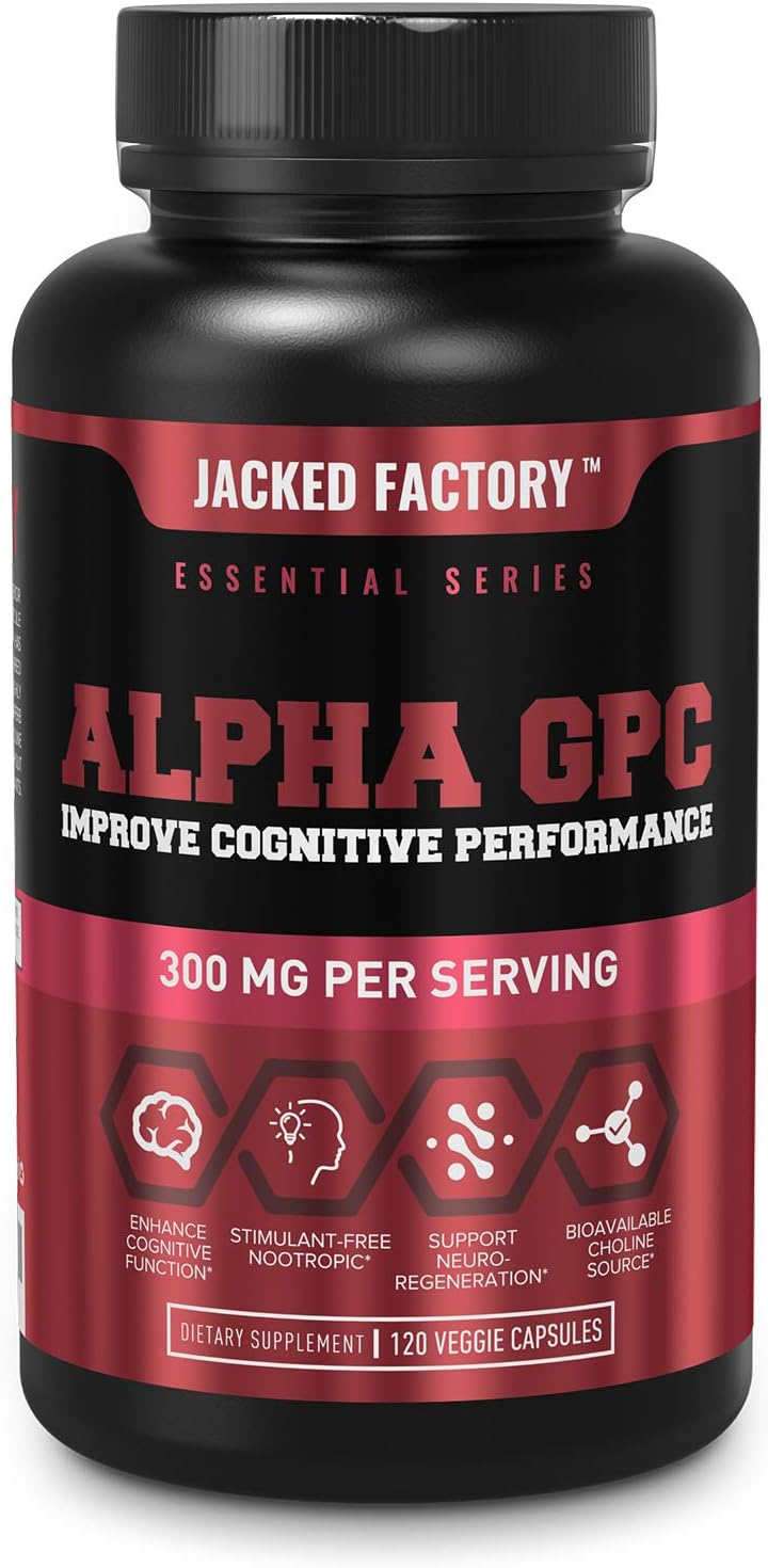 Alpha GPC Improve Cognitive Performance 120 cap - Suplemento de colina Alpha GPC 