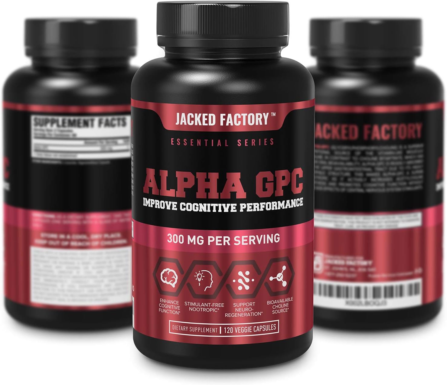 Alpha GPC Improve Cognitive Performance 120 cap - Suplemento de colina Alpha GPC 
