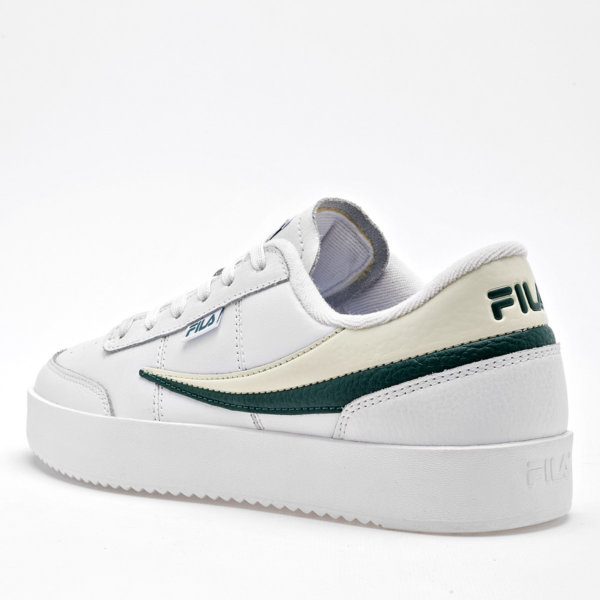 TENIS CASUAL Royalton FILA PARA MUJER COLOR BLANCO BEIGE VERDE 5TM020261