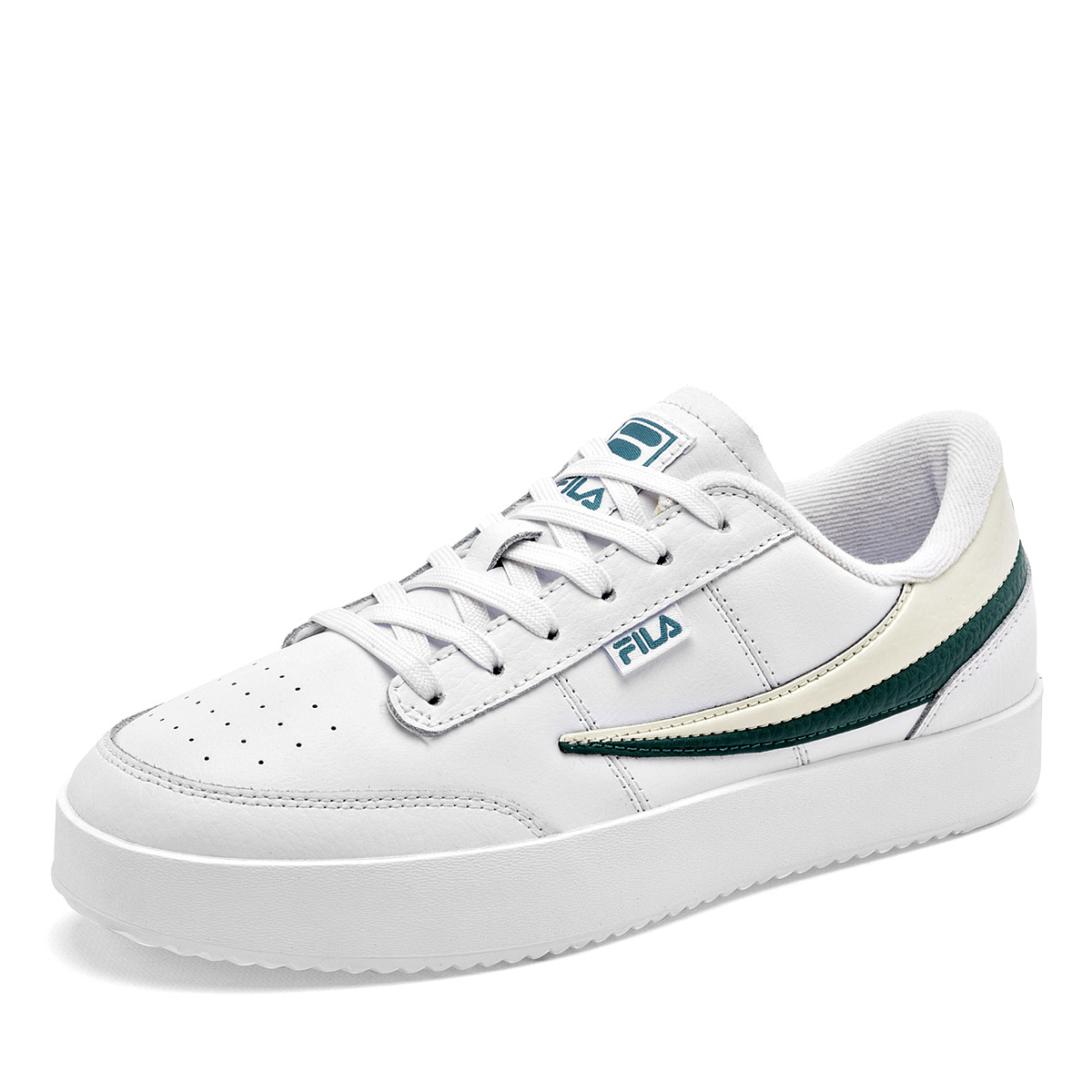 TENIS CASUAL Royalton FILA PARA MUJER COLOR BLANCO BEIGE VERDE 5TM020261