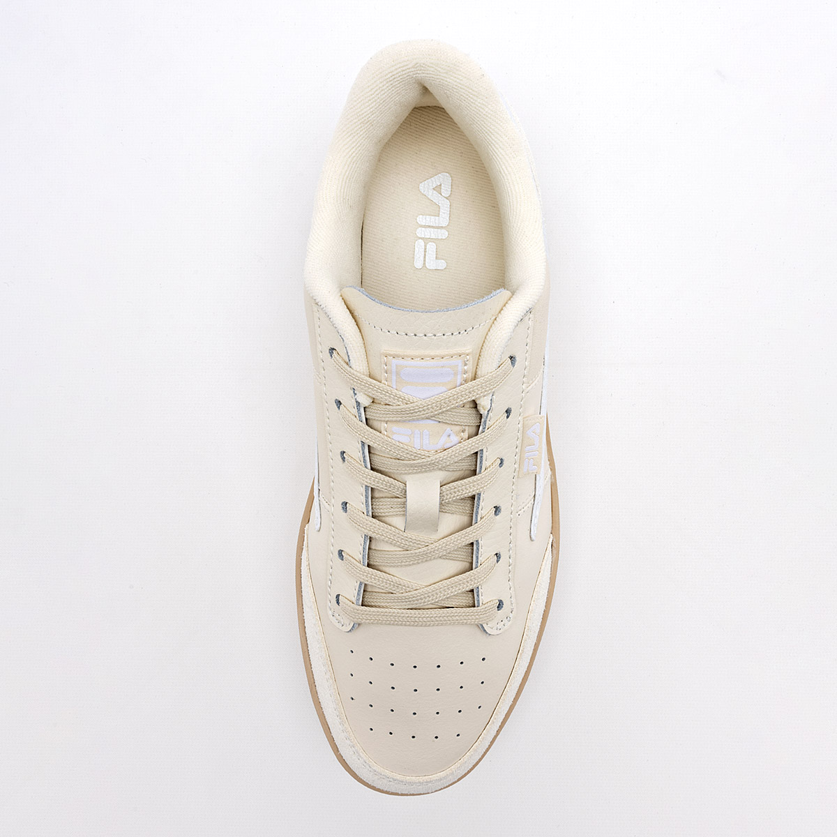 TENIS CASUAL Royalton FILA PARA MUJER COLOR BEIGE BLANCO 5TM020262