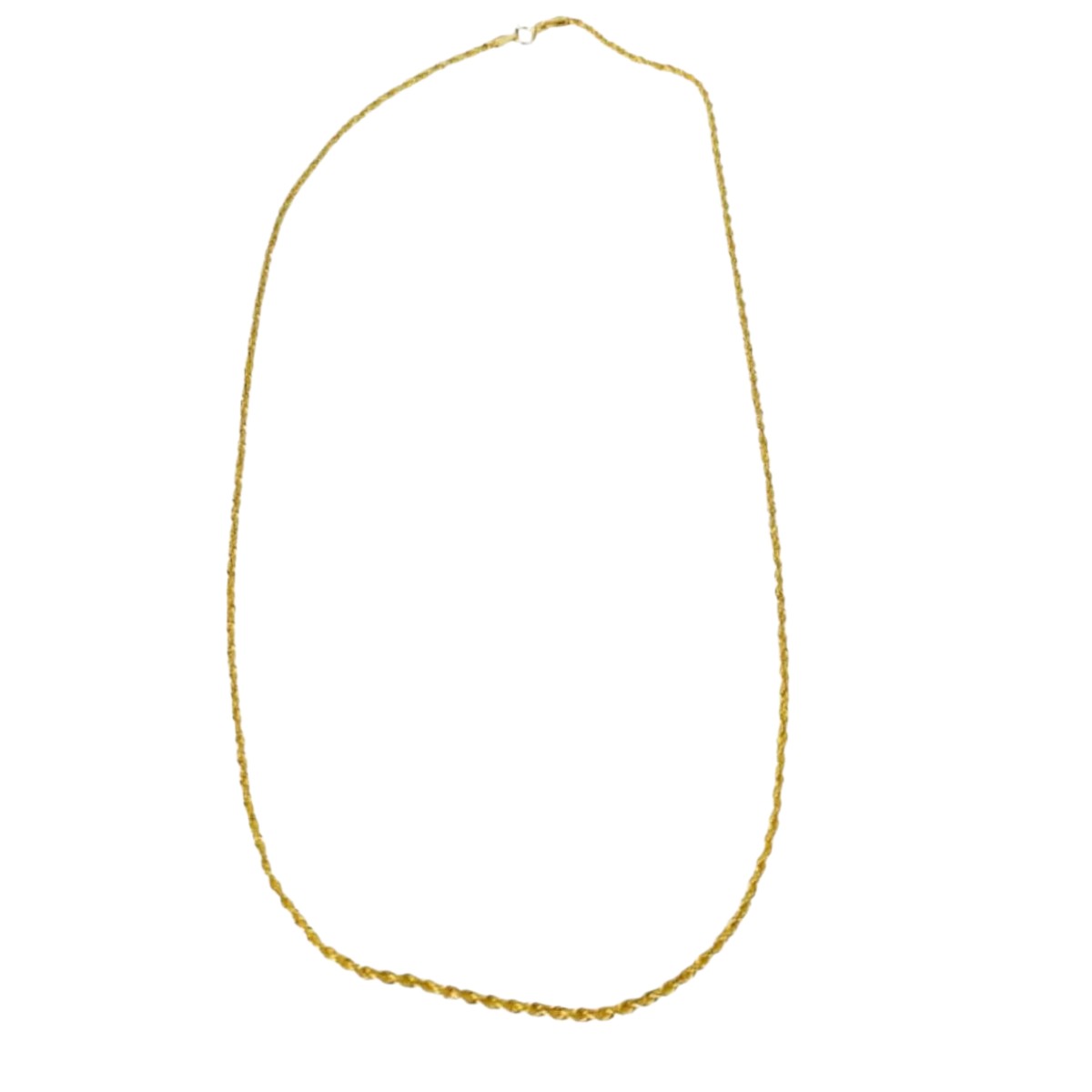 Set Torzal Cadena 45 Cm + Pulsera 21 Cm X 2 Mm Oro 10 K.