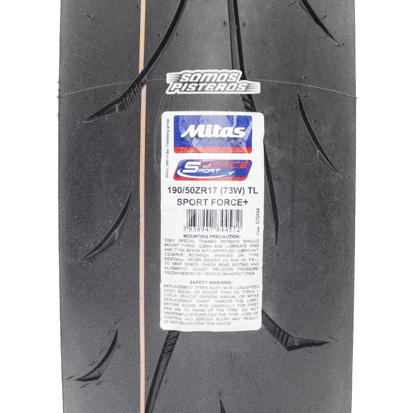 Llanta Mitas 190/50 R17 270 Sportforce Plus R6R GSXR R1 ZX