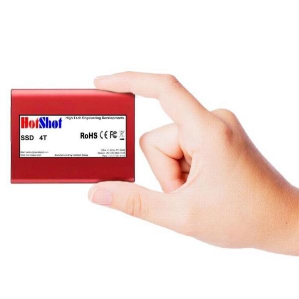 Disco Duro SSD Portátil Durable 4TB MXMDD-003 1 Pza 4TB Rojo SSD Lectura 30 MBs Escritura 37 MBs USB-C Entrada USB-A-C Salida, SolidMini04TB-WIN