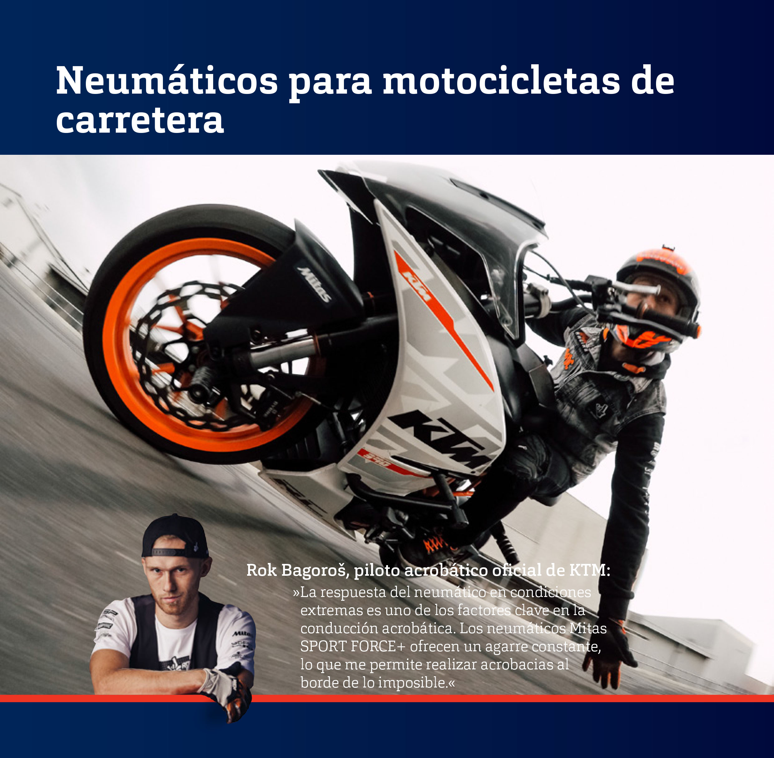 Llanta Mitas 110/70 R17 Sportforce Plus R3 Ktm 390 Dominar