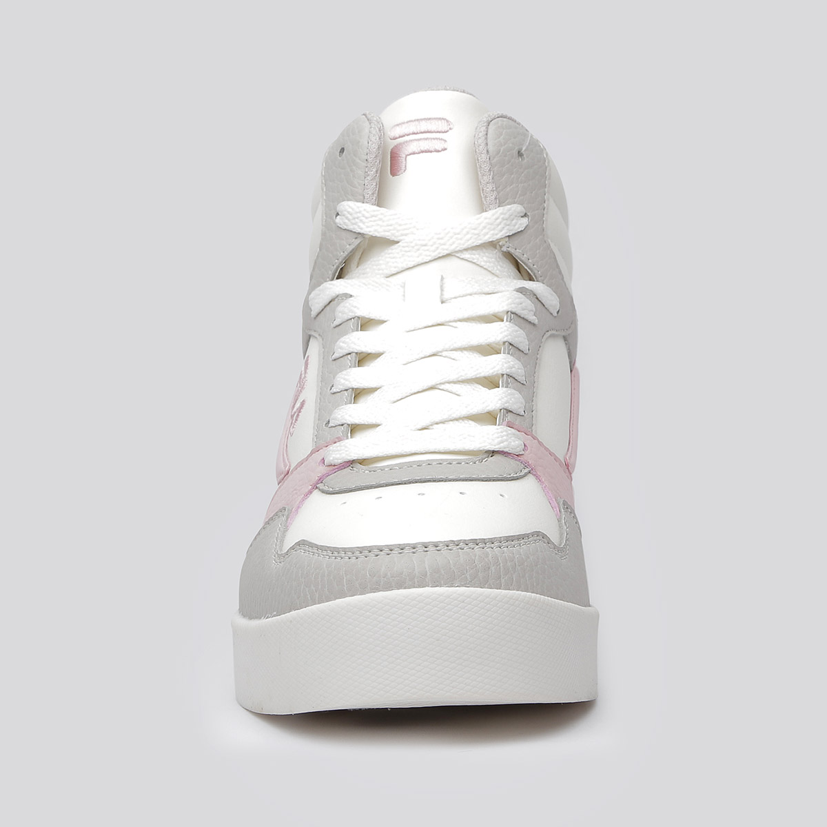TENIS DE BOTA CASUAL Everge FILA PARA MUJER COLOR BLANCO GRIS ROSA 5FM018752