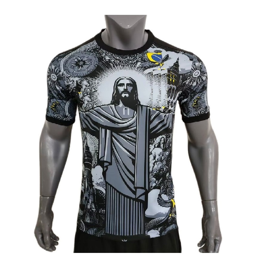 Jersey Cristo Corcovado Edicion Especial Gris  Talla S