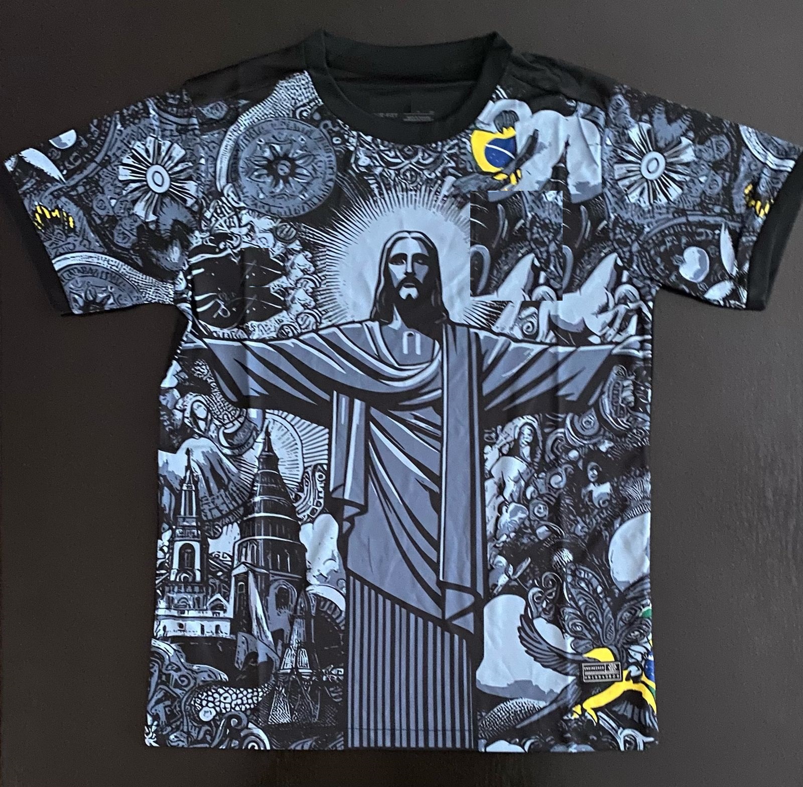 Jersey Cristo Corcovado Edicion Especial Gris  Talla S