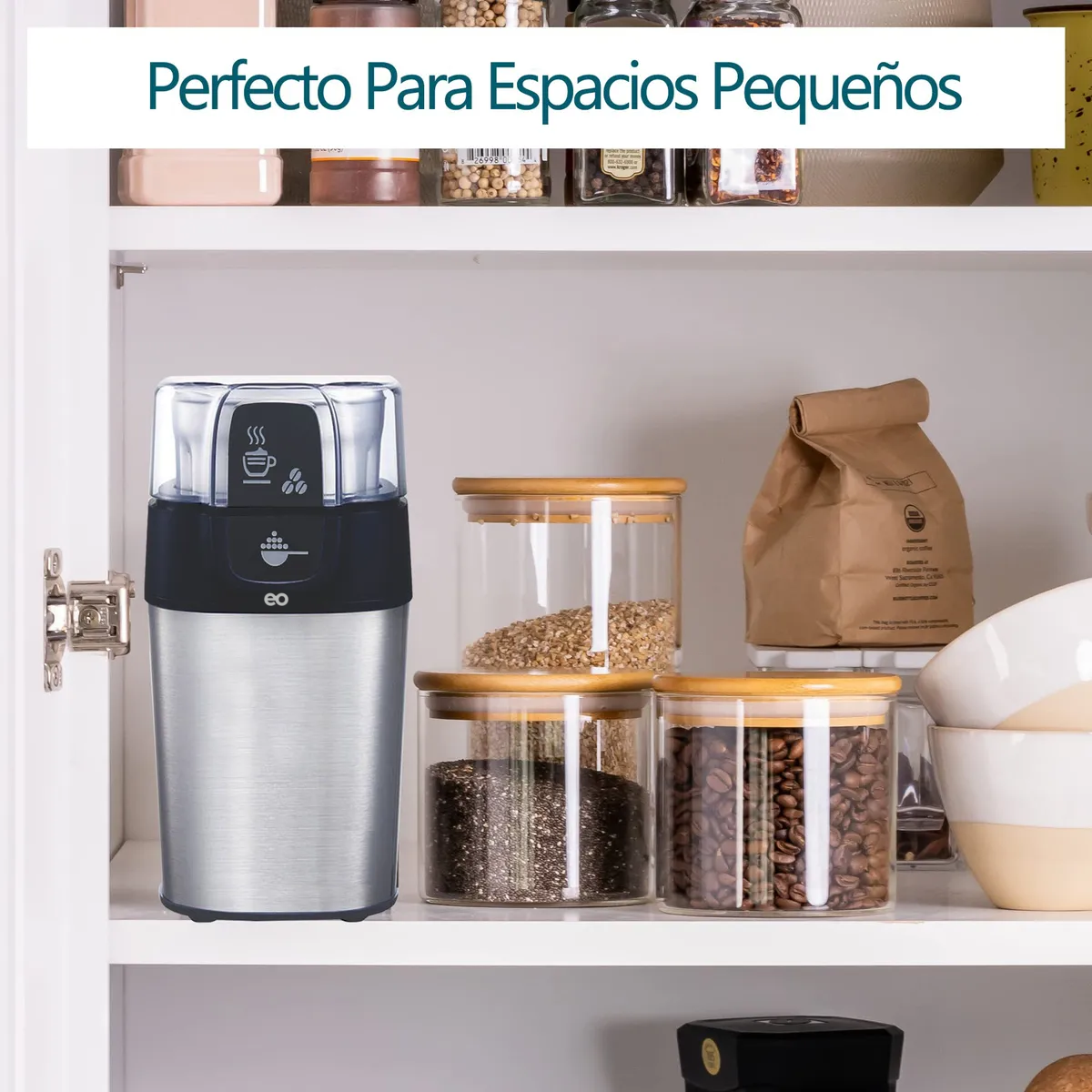 Molino De Café Eléctrico Grosor Ajustable Café/nuez/especias