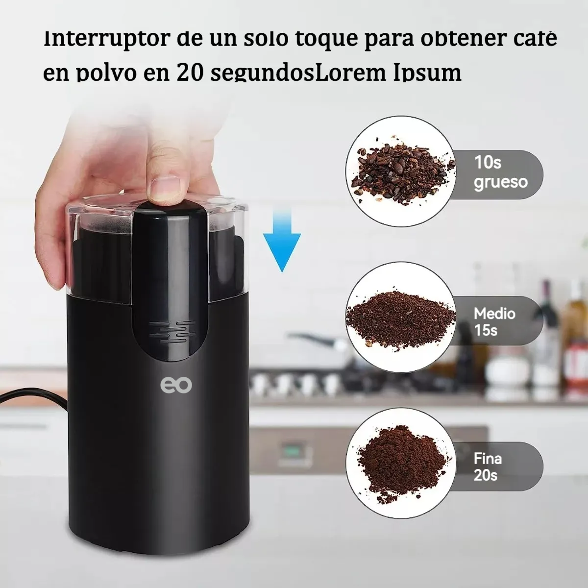 Moledor Molinillo Eléctrico Para Granos De Café Y Nuez 100g