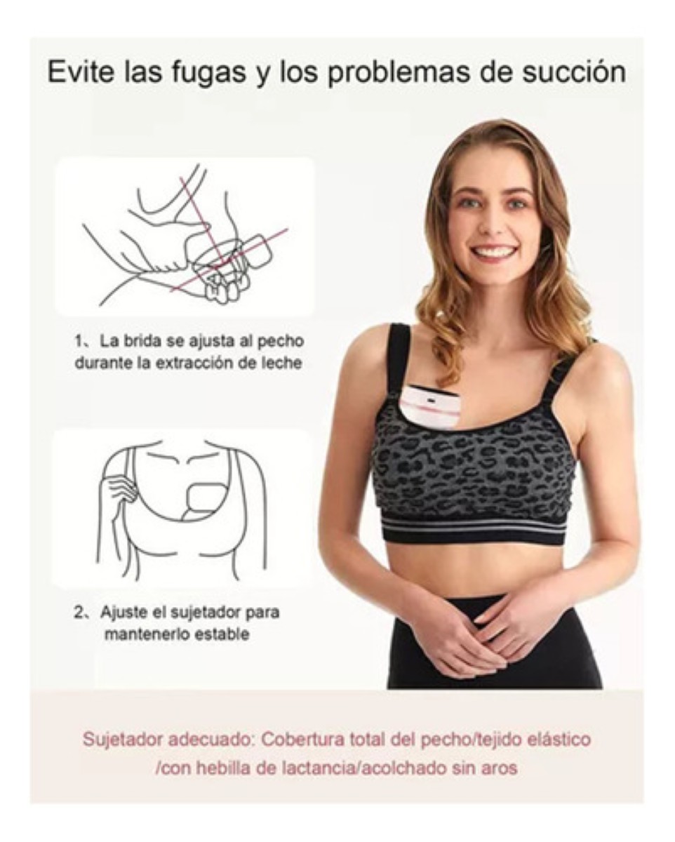 "Extractor De Leche Eléctrico Portátil Portátil E Invisible rosa "