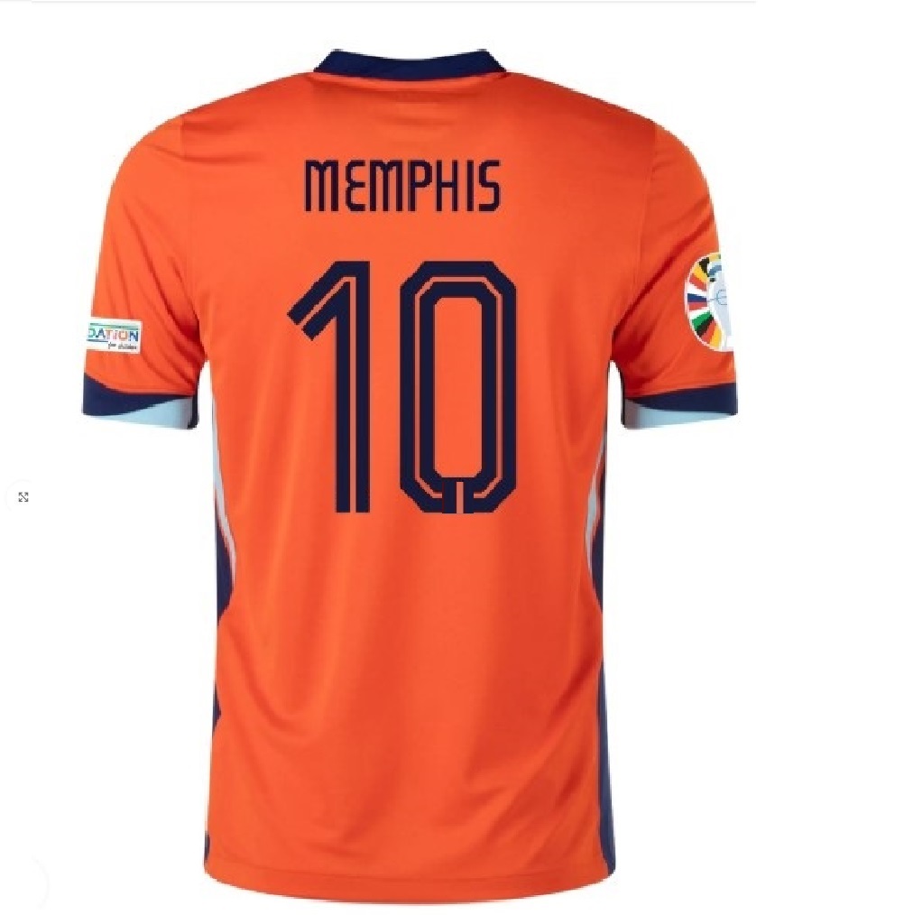 Jersey Memphis Depay 10 Naranja Mecanica 2025 Titular Local  Talla S