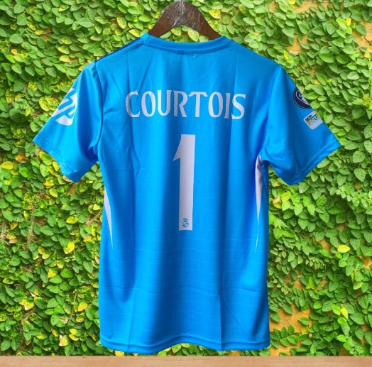 Jersey Courtois 1 Portero Arquero 2025 Titular Local Azul  Talla S