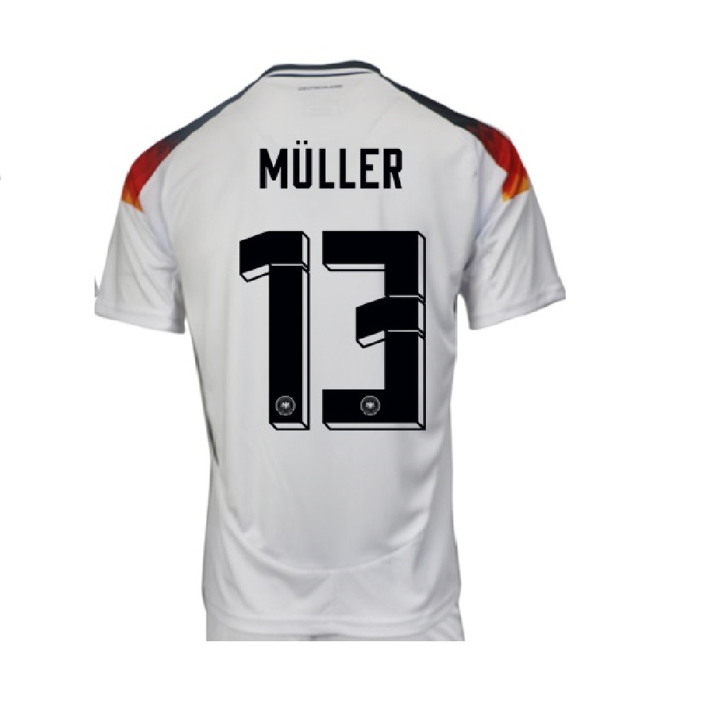 Jersey Thomas Muller 13 Seleccion 2025 Titular Local Blanca  Talla S