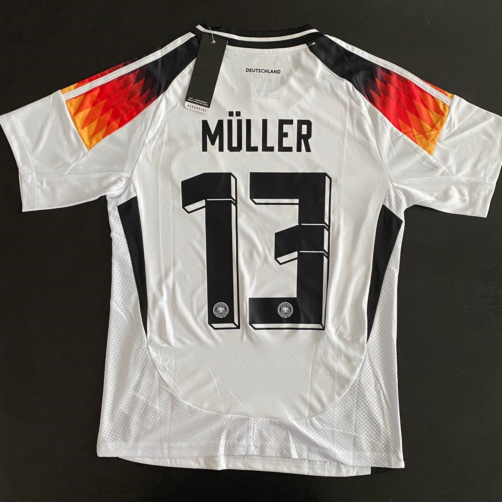 Jersey Thomas Muller 13 Seleccion 2025 Titular Local Blanca  Talla S