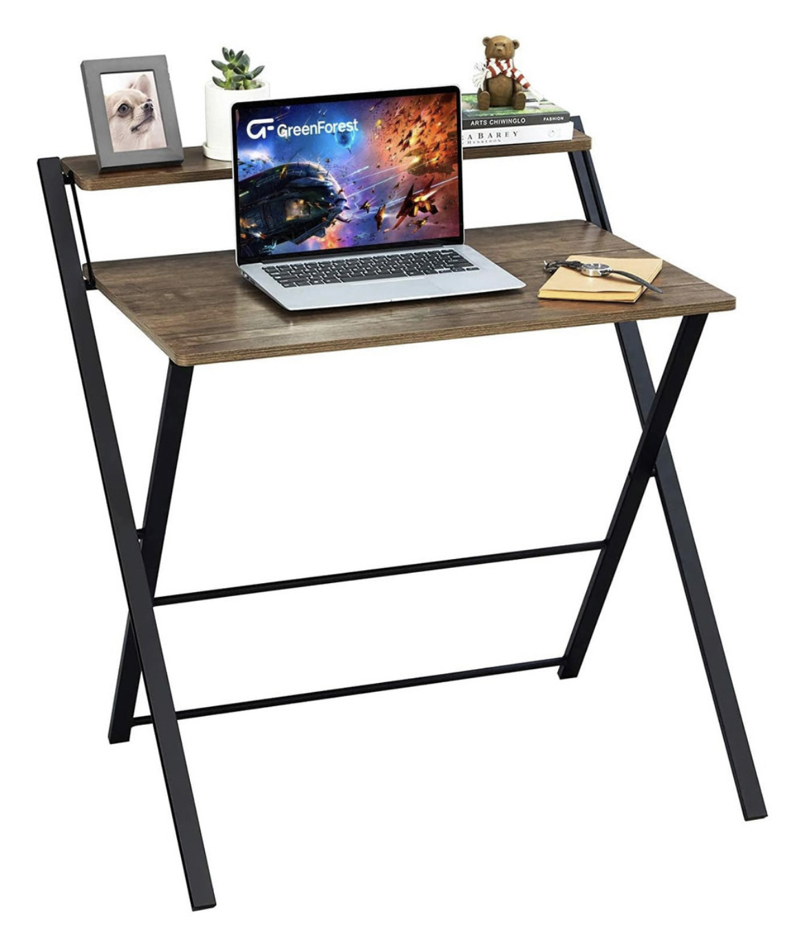 escritorio-de-oficina-plegable-2-niveles-con-estante-megan-color-marron