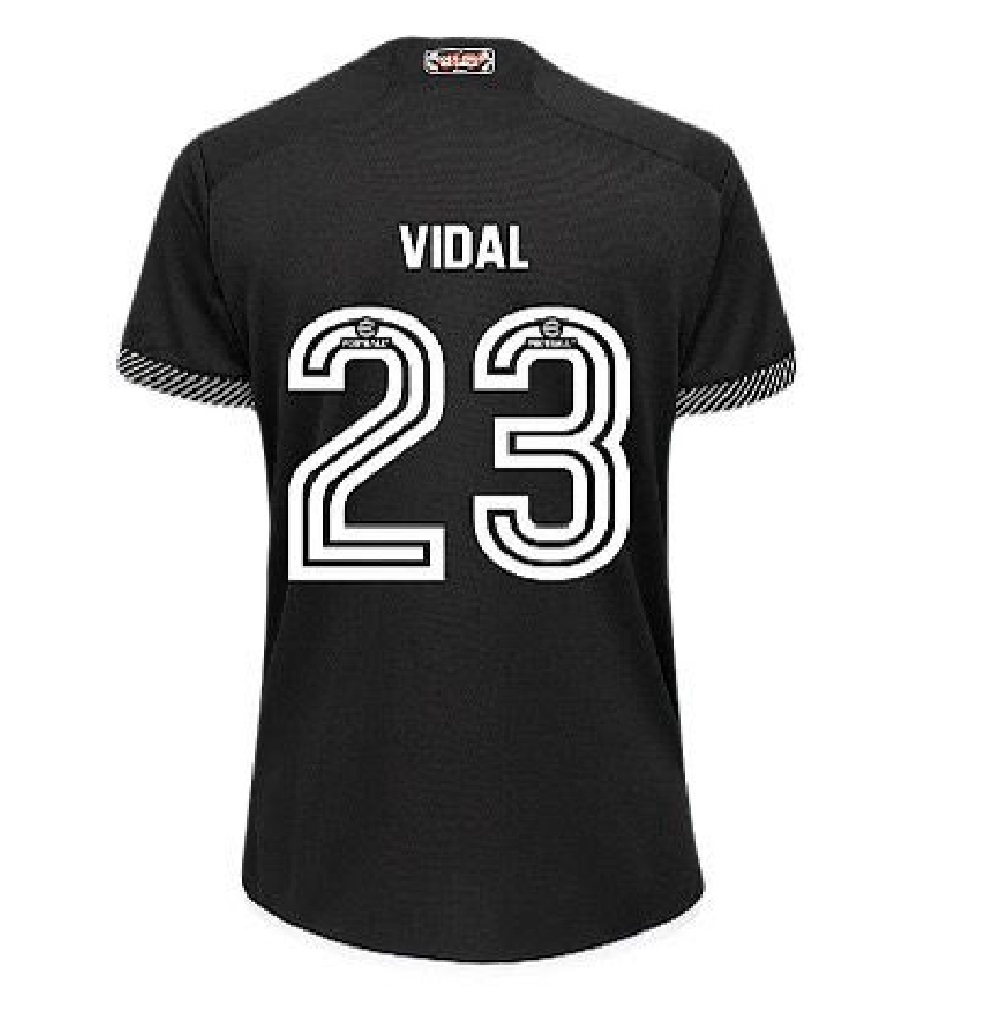 Jersey Arturo Vidal 23 Colo 2024 Visita Negra Black  Talla M