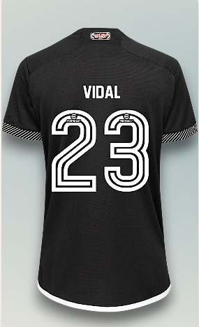 Jersey Arturo Vidal 23 Colo 2024 Visita Negra Black  Talla M