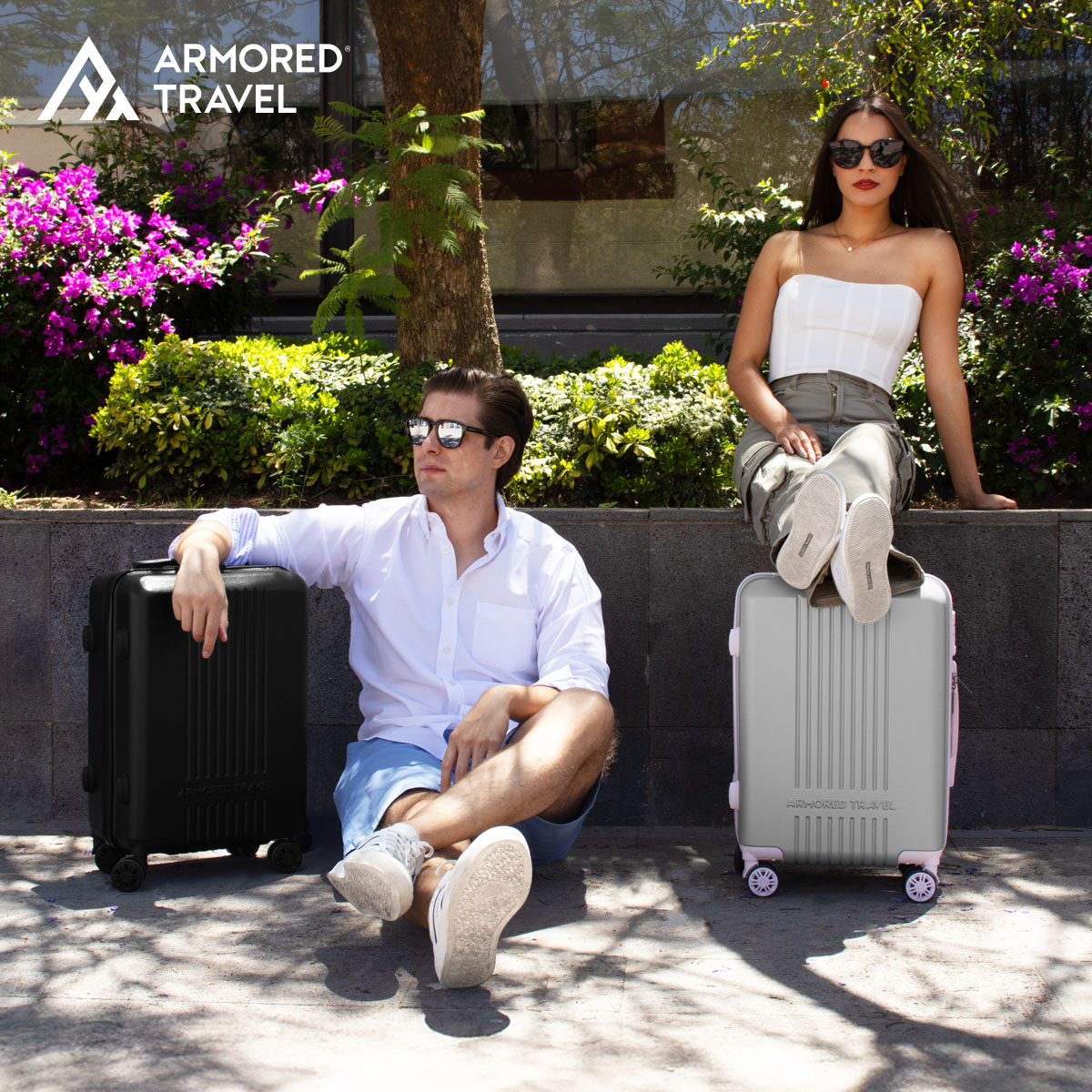 Maleta De Viaje Rígida Carry On De Mano Cabina Rosa 20 Pulgadas 10 Kg ABS doble refuerzo Con Candado Alta Seguridad Tsa Lock Armored Travel