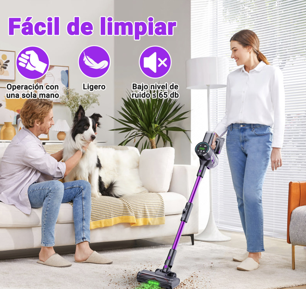 Daklsq Aspiradora Multifuncional Sin Bolsa 40000pa 550w 60Hz VC806