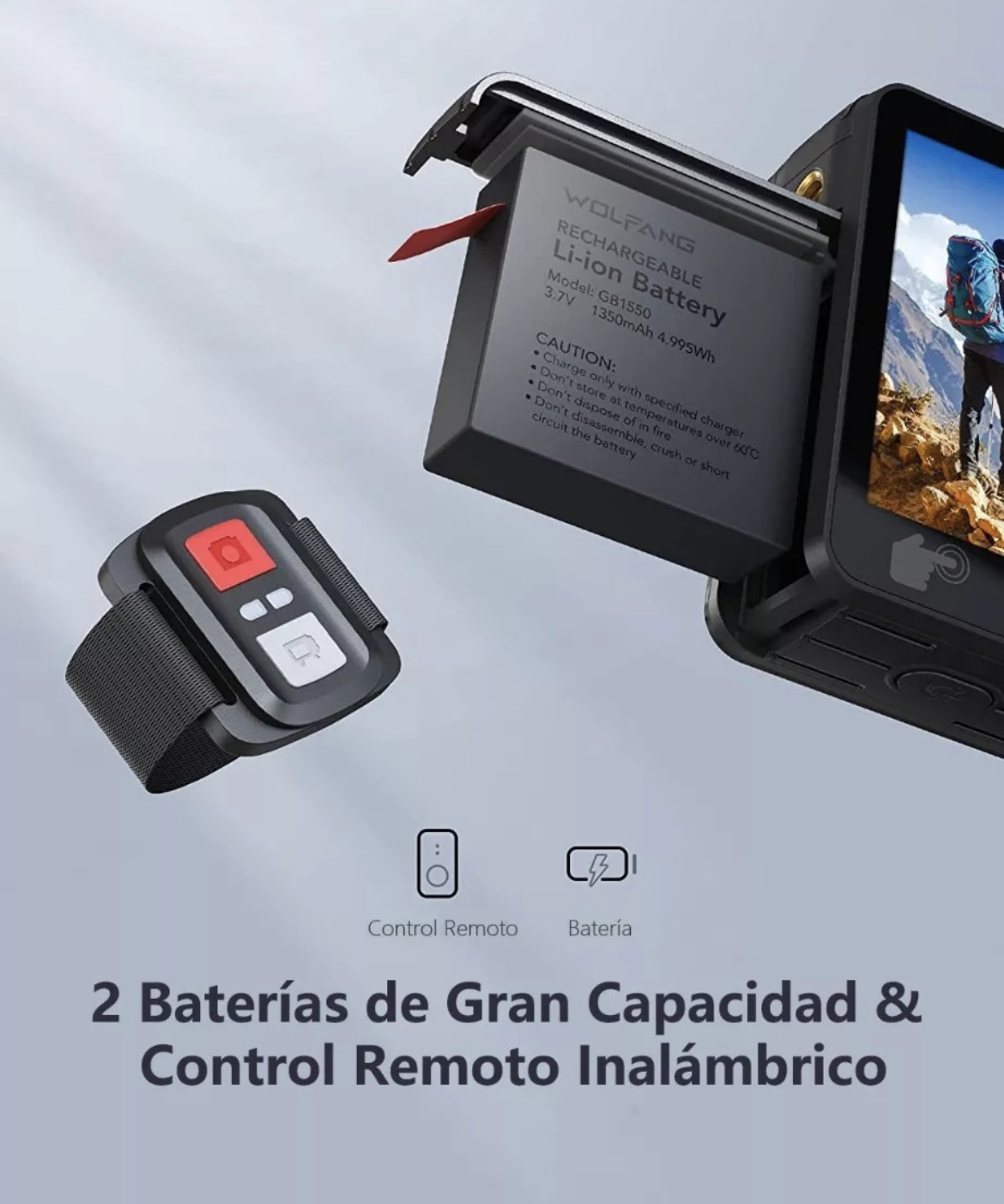 Cámara De Acción Deportiva  Wifi 4k 20mp 30fps Cámara Submarina Resistente al Agua de 40 m Con Micrófono Externo y Control Remoto