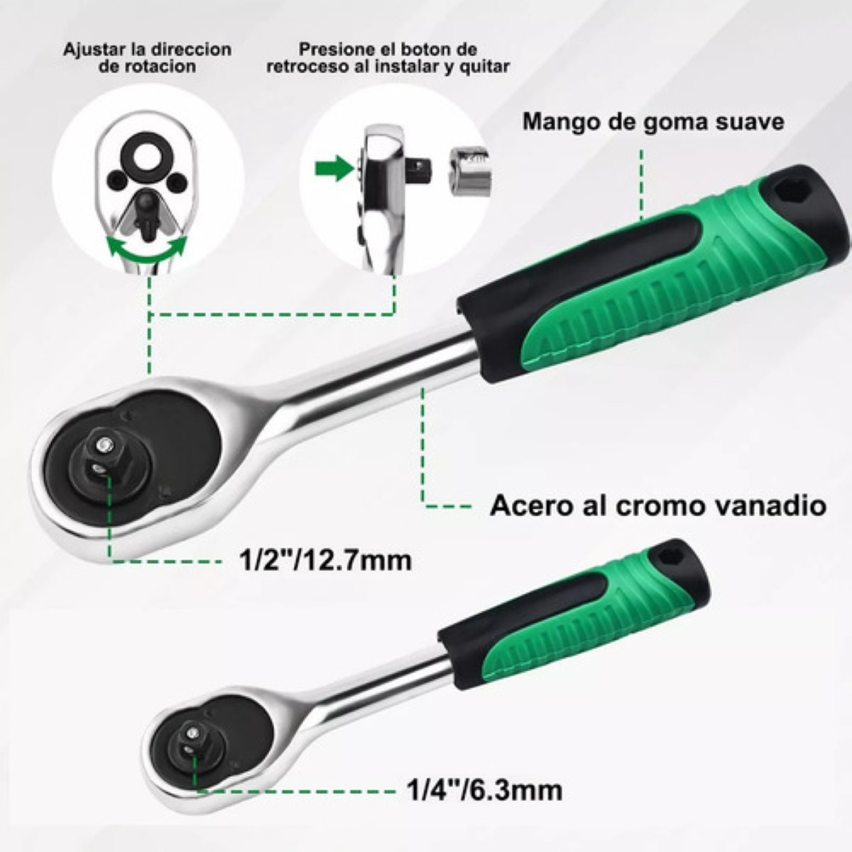 "Juego De Herramientas Reparación Automóviles Shawty 82pzs Estuche verde "
